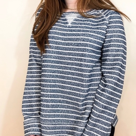 Lou & Grey striped crewneck pullover sweatshirt - Picture 5 of 6
